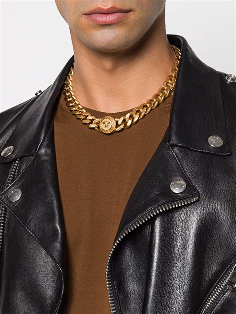 versace medusa choker necklace|Versace Medusa necklace men's.